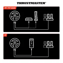 Кермо і педалі Thrustmaster T98-P FERRARI 296 GTB PC/PS4/PS5 - мініатюра 14