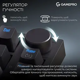 Клавіатура GamePro Asgard Valhalla Pro QLAB Sakura Switch Black (MK160-B-QS-PRO) - мініатюра 17