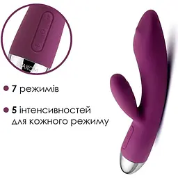Вібратор-кролик Svakom Trysta Violet - мініатюра 3