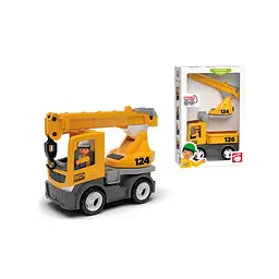 Машинка Efko MultiGO Вантажівка + кран 2 в 1, жовта (27323) - мініатюра 2