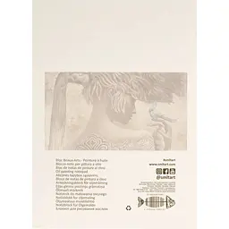 Блокнот для олії SM-LT Art Pro Create 20х28 см 230 г/м² білий лляний папір 10 аркушів - мініатюра 2