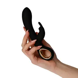 Вібратор-кролик Toyz4lovers Riscaldante Handy Grip Hot 19 см (чорний) - мініатюра 4