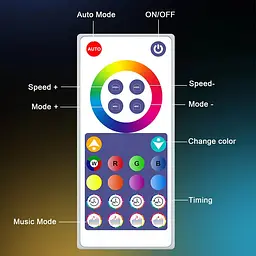 Настільна LED лампа RGB 5V Panel 1 Bluetooth dual pack USB interface with app Black - мініатюра 4