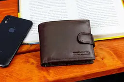 Коричневе портмоне з відділенням для документів із натуральної шкіри Marco Coverna MCB047-896 10 см - мініатюра 8