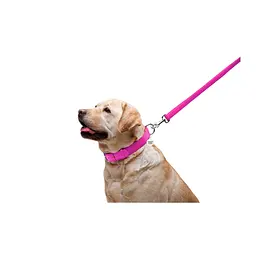 Повідець для собак WAUDOG Glamour шкіряний M-XXL рожевий (33767) - мініатюра 5