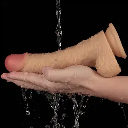 Вібратор Lovetoy Power Basics Cock 8.5'' 21.6 см (тілесний) - мініатюра 22