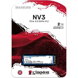 Накопичувач SSD Kingston NV3 M.2 2280 PCIe 4.0 x4 NVMe 3D TLC 2TB (SNV3S/2000G) - мініатюра 3