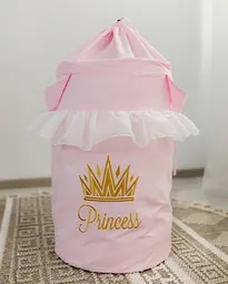 Кошик для іграшок Принцеса. Машинна вишивка!