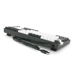 Механічна клавіатура USB XStrike XS-1030, довжина кабелю 150см, RGB підсвічування, Eng/Укр/Рус, 395х150х45 мм, Black/White, 100к, Q20 - мініатюра 4