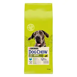 Сухий корм для собак великих порід Dog Chow Large Breed Adult 2+, з індичкою, 14 кг