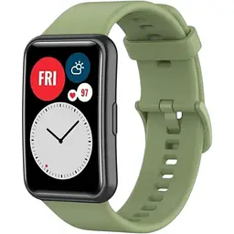 Ремінець DK для Huawei Watch Fit / Fit SE Silicone Sport Full Light Classic (olive)