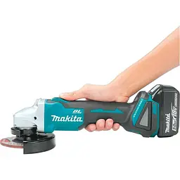 Шліфмашина кутова акумуляторна Makita DGA504BEO2 (125 мм, 8500 об/хв, BL, LXT) - мініатюра 7