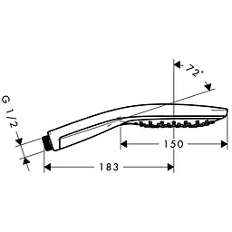 Ручний душ Hansgrohe Raindance Select 28587400, Білий - мініатюра 2