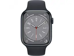 Смарт-годинник Apple Watch Series 8 GPS + Cellular 41mm Midnight Aluminum Case w. Midnight Sport Band (MNHV3) - мініатюра 2