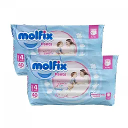 Підгузки-трусики Molfix 4 MAXI 9-14 кг 80 шт