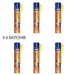 Піна-клей монтажна Tytan Professional 60 секунд 4.5 л (6 шт. x 750 мл) - мініатюра 2