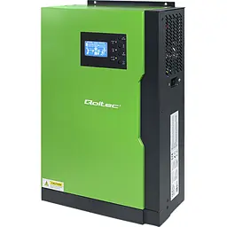 Гібридний сонячний інвертор Qoltec Hybrid 10KVA 5.5kW 100A 48V MPPT Sinus (53887) [111183] - мініатюра 1