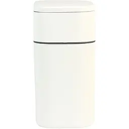 Відро для сміття МВМ My Home з кришкою 300х165х320 мм біло-сіре (BIN-23 10L WHITE/GRAY)