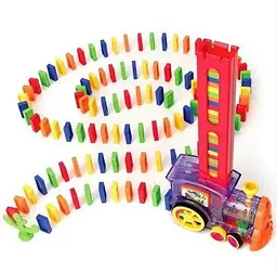 Іграшка поїзд доміно DOMINO Happy Truck 60 деталей Розвиваючий конструктор паровозик музичний - мініатюра 2