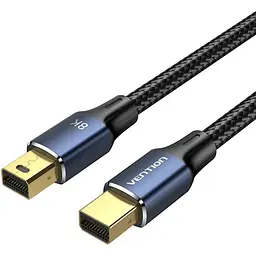 Кабель DisplayPort mini M - mini M 2.0м, V1.4, 8K 60Гц 32.4Gbps Синій Aluminum Alloy, Vention