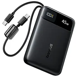 Портативний ЗП Power Bank Baseus EnerFill FC11 PD45W with cables 10000 mAh (E00310) Cosmic Black