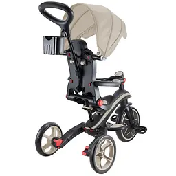 Велосипед дитячий Globber Explorer Trike Foldable 4в1 до 20 кг пісочний (732-466-2) - мініатюра 5