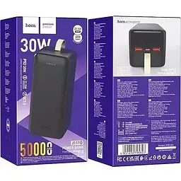 Портативна батарея Hoco J111D Smart Charge PD30W 50000 mAh Black - мініатюра 4