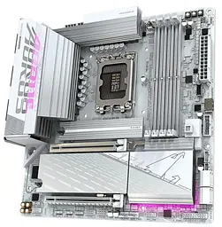 Материнська плата Gigabyte B860M AORUS ELITE WIFI6E ICE (B860M AORUS ELITE WIFI6E ICE) (Socket 1851, Intel B860, Micro-ATX) Б/в - мініатюра 2