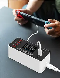 Мультизарядний пристрій Addap 8 портів USB Type-C A9 65 W PD (WLX-A9) - мініатюра 10