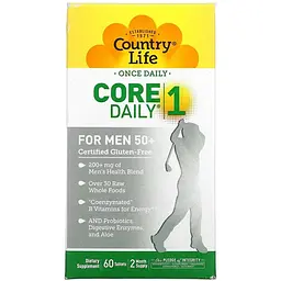 Мультивітаміни для чоловіків 50+ Country Life Core Daily 1 60 пігулок - мініатюра 2