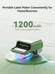 Принтер етикеток стікерів Niimbot B21 Green, термопринтер | + рулон етикеток (230 шт) - мініатюра 5