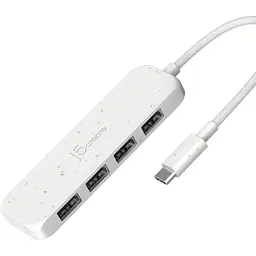 USB-Хаб j5create JCH341EW-N USB-C на 4 USB-A, Білий (JCH341EW-N)