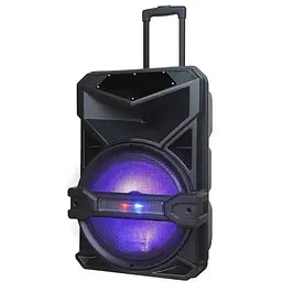 Акумуляторна акустична система XPRO UF-1716 колонка валіза 80Вт USB SD FM радіо Bluetooth мікрофон ДУ чорна (UF-1716) - мініатюра 3