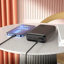 Універсальна мобільна батарея Hoco J87A 20000mAh Tacker PD20W+QC3.0 (Чорна) - мініатюра 5