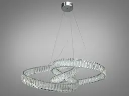Світильник підвісний LED Diasha 531/800CH 175W, регульована висота 60-145 см, кришталь, для вітальні, спальні, кухні - мініатюра 4