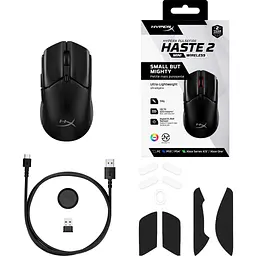 Мишка HyperX Pulsefire Haste 2 Mini Wireless Black (7D388AA) - мініатюра 8