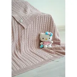 Плед Прованс Soft коси Пудра 140x180 см (11687) - мініатюра 2