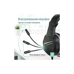 Навушники ColorWay Bloodwave LED Black (CW-HPG01BK) - мініатюра 7