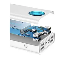 Зовнішній акумулятор (Power Bank) BASEUS Amblight Digital Display Quick Charge 65W 30000mAh White (PPLG-A02) - мініатюра 5