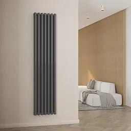 Радіатор дизайнерський Ideale Gloria 12 7/2000/413 антрацит, Антрацит - мініатюра 4