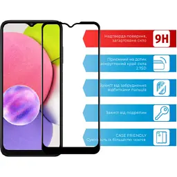 Скло захисне ACCLAB Full Glue Samsung A03S (1283126515330) - мініатюра 2