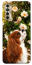 TPU чохол Demsky Flower spaniel для TECNO Camon 17P