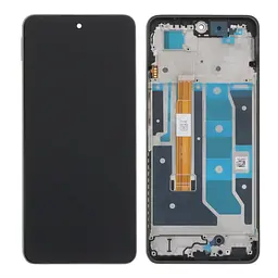 Дисплей Realme C67 4G чорний, оригінал PRC, з рамкою, Black Rock