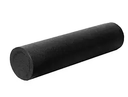 Масажний ролик (роллер) гладкий PowerPlay 4021 Fitness Roller Чорний (90x15 см) (PP_4021_Black_90*15)