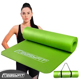 Килимок для фітнесу та йоги EasyFit NBR 10 мм Зелений - мініатюра 2