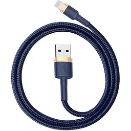 Кабель Baseus Cafule Lightning 1.5A (2m) gold/blue (CALKLF-CV3) - мініатюра 2