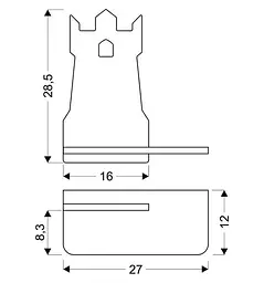 Настінний світильник Candellux 21-85047 TOWER - мініатюра 2