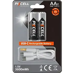 Акумулятор PKCELL Ni-MH AA/HR06 3600 mAh BL 2шт (PKAA-3600)