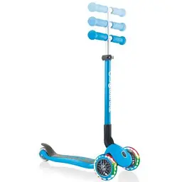 Самокат Globber Primo Foldable Lights Led блакитний (432-101-2) - мініатюра 3