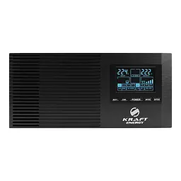Інвертор Kraft KRF-AVR1000VA/800W-12V з правильною синусоїдою під зовнішній акумулятор (42-00092) - мініатюра 2